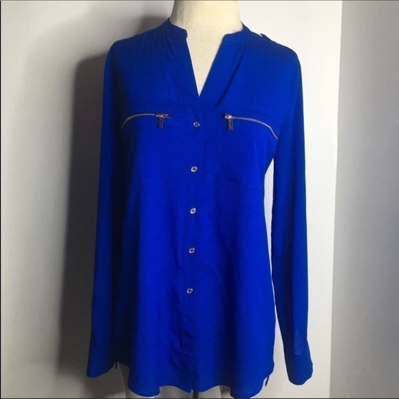 CALVIN Kline Royal blue aviator top - Picture 8 of 11